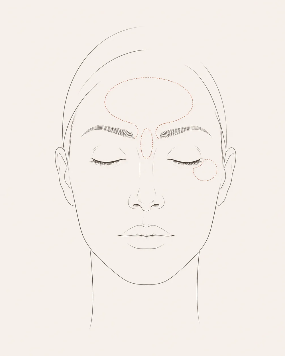 Portrait femme 3/4, peau au repos, expression naturelle