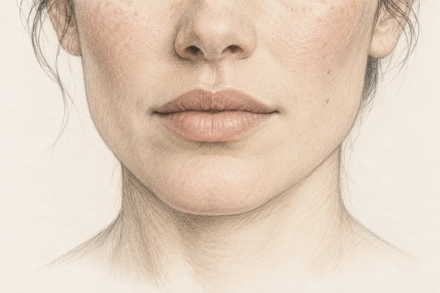 Dessin des lèvres et de leurs proportions