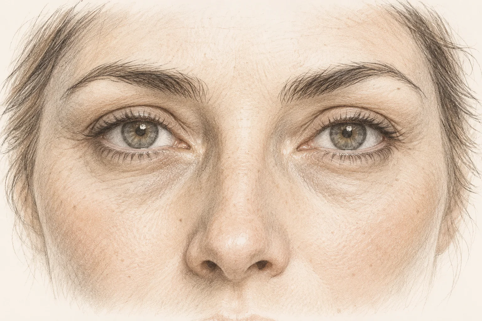 Dessin du regard et du contour des yeux